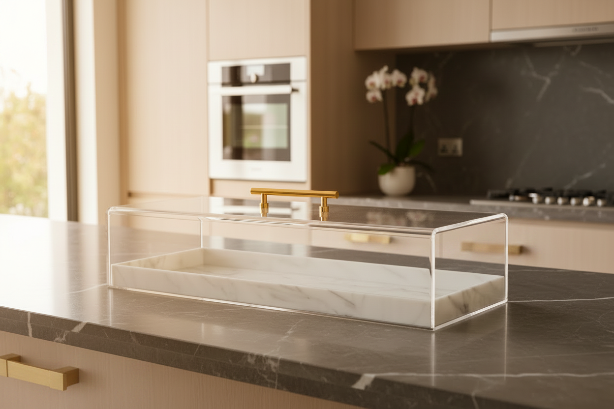 Cake Box – Gold & Silver Handles