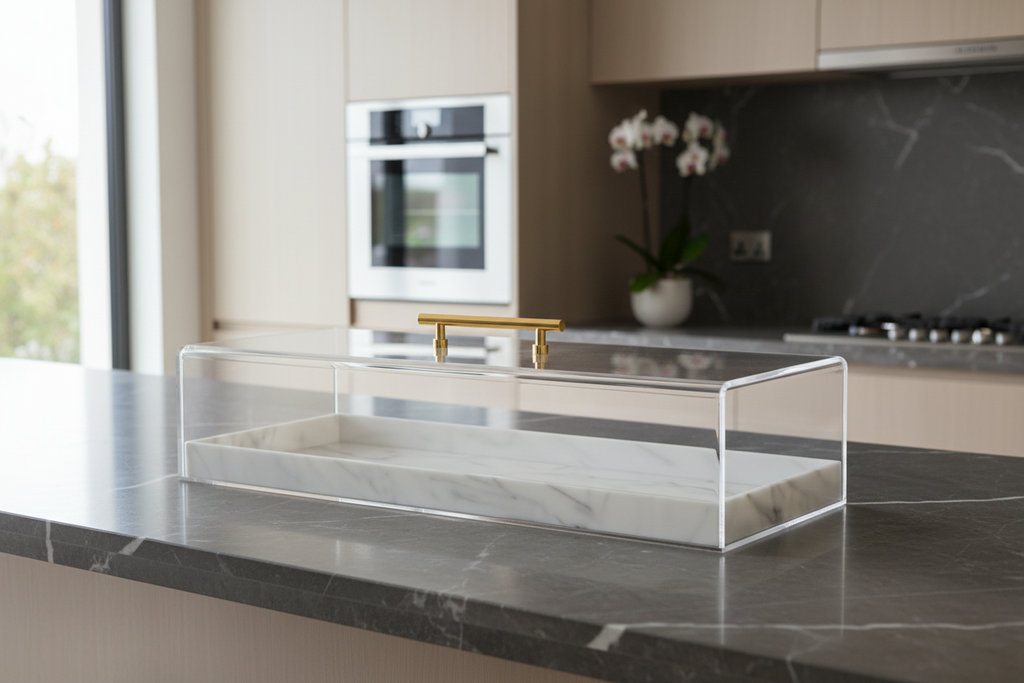 Cake Box – Gold & Silver Handles